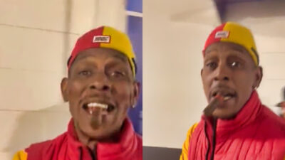 Pat mahomes sr with blunt in mouth