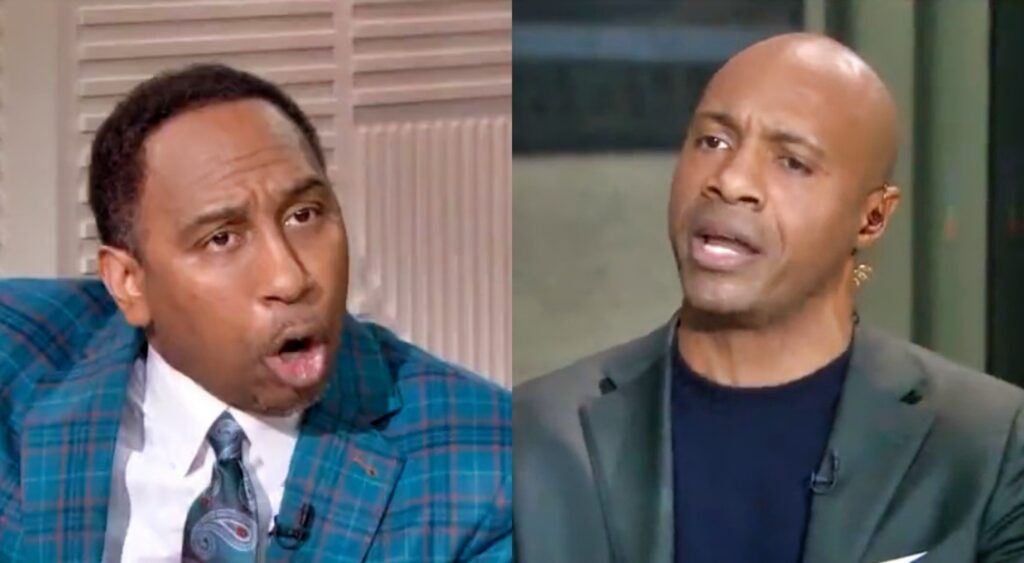 Stephen A. Smith and Jay Williams yelling