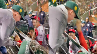 Photos of Anthony Rendon during physical altercation with a fan