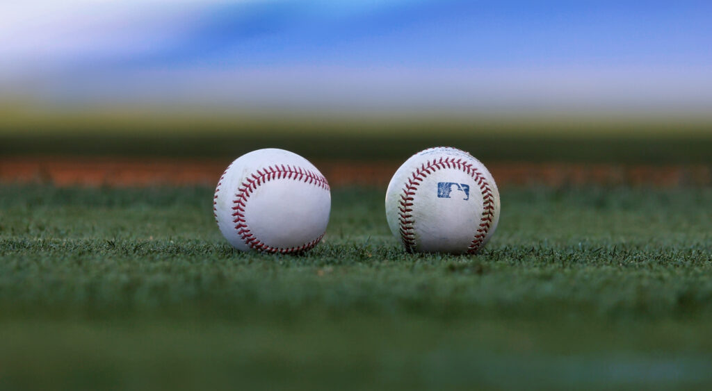 picture shows baseballs