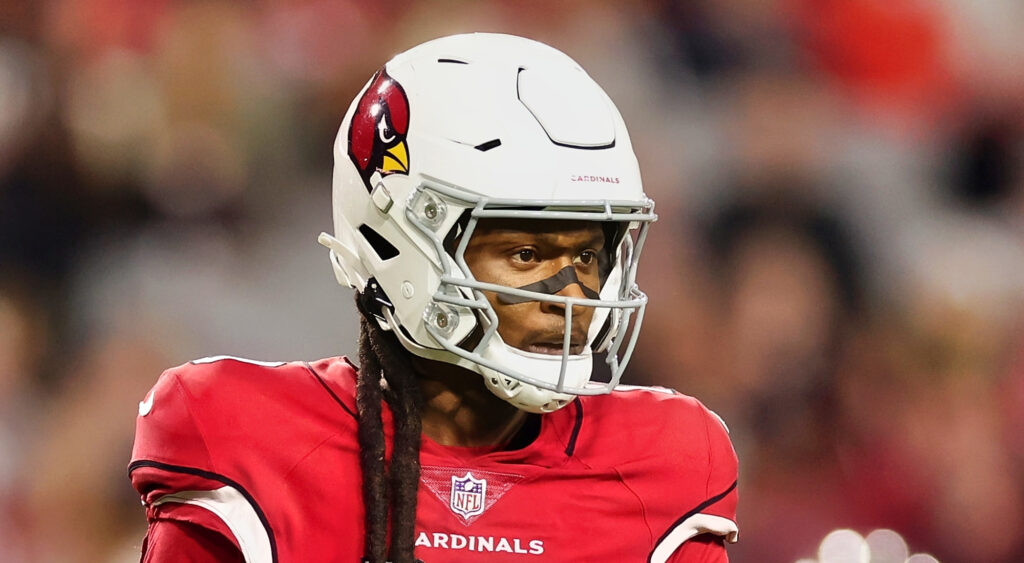 Arizona Cardinals' wide receiver DeAndre Hopkins looking on during 2022 game.