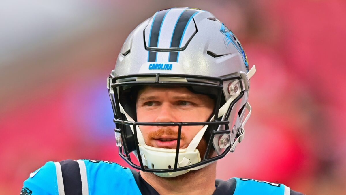 Sam Darnold in Panthers uniform
