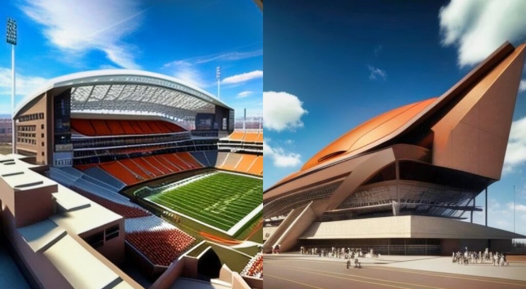 Cleveland Browns AI stadium rendering