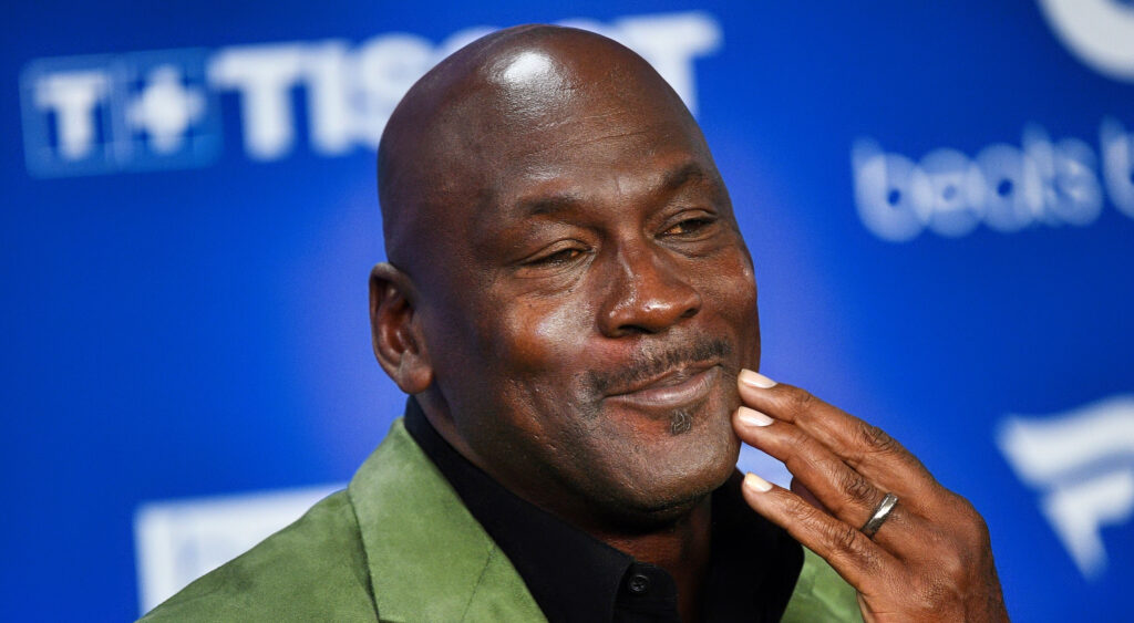 Michael Jordan smiling