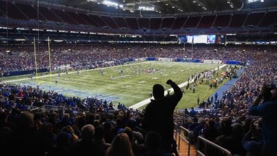 St. Louis Battlehawks stadium with fans in stands