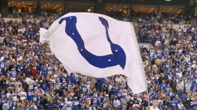 Indianapolic Colts logo on flag