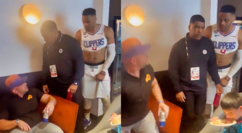 Russell Westbrook confronts Suns fan