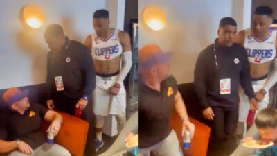 Russell Westbrook confronts Suns fan