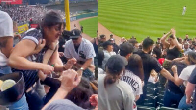 Photos of women's brawl at baseball game