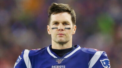 Tom Brady in Patriots uniform