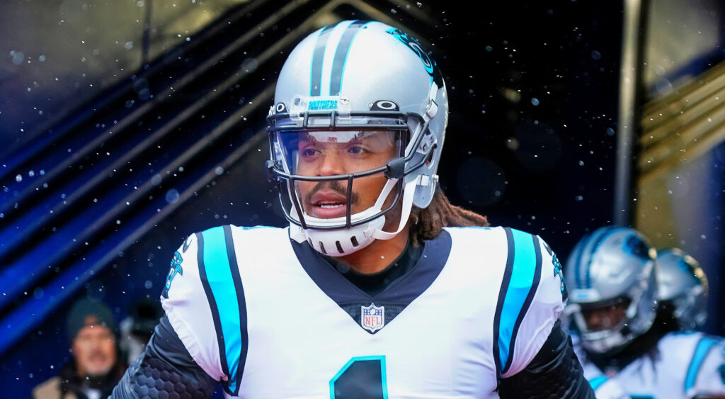 Cam Newton in Panthers uniform