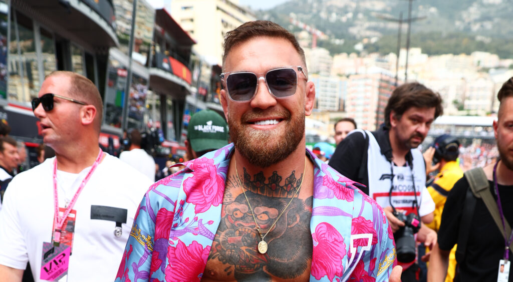 Conor McGregor smiling