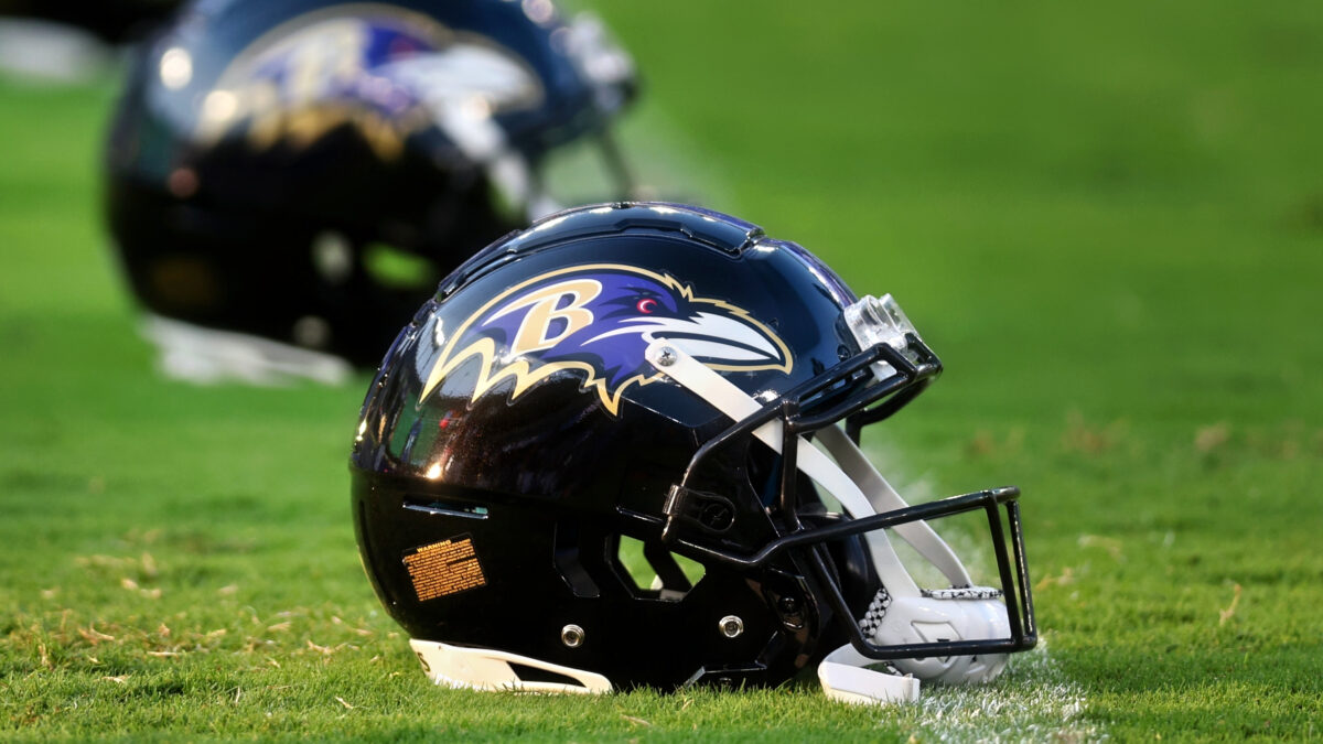 Baltimore Ravens helmets