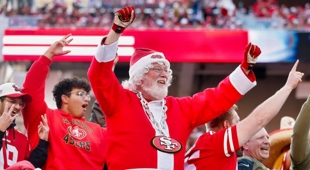 Santa Claus at NFL game