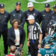 NFL players and referees at Super Bowl 57