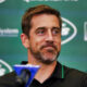 Aaron Rodgers at a press conference