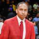 Stephen A. Smith biting his lips