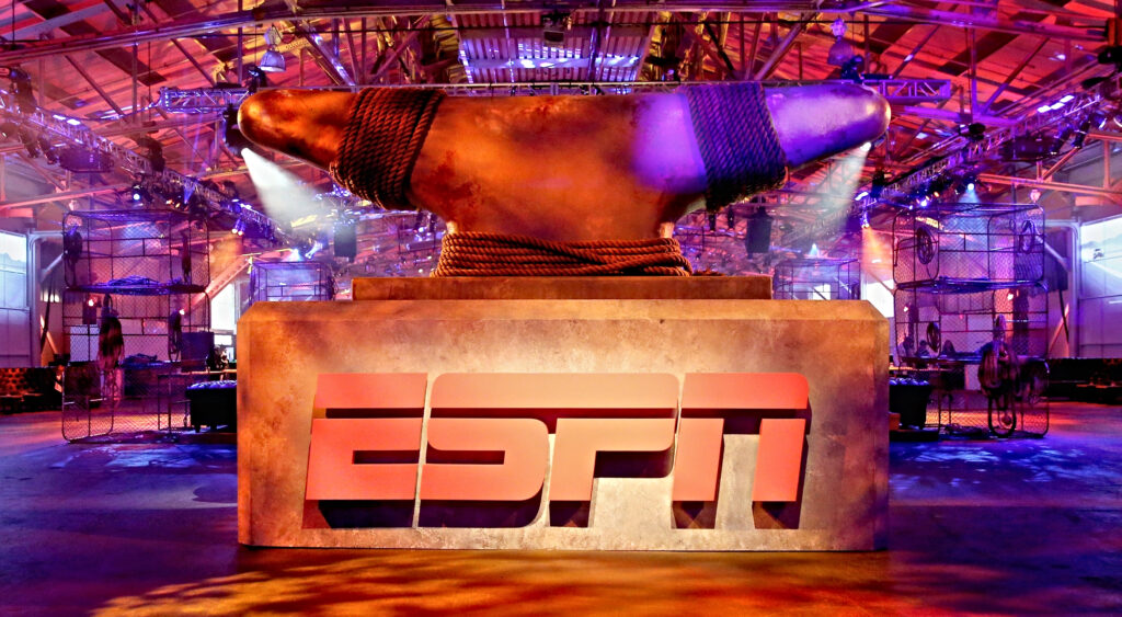 ESPN LOGO and stage