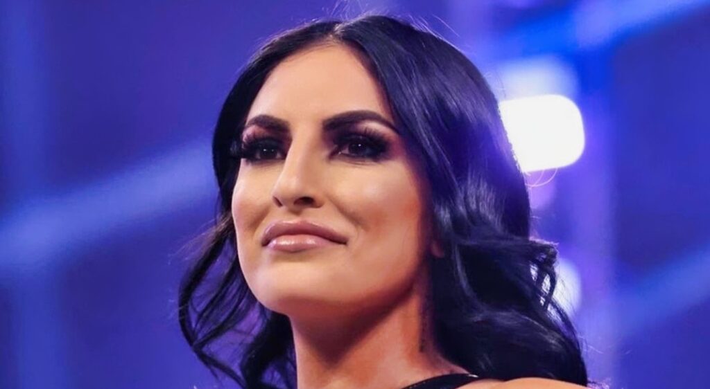 Close-up of Sonya Deville in the ring.