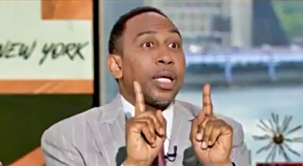 Stephen A. Smith speaking on show.