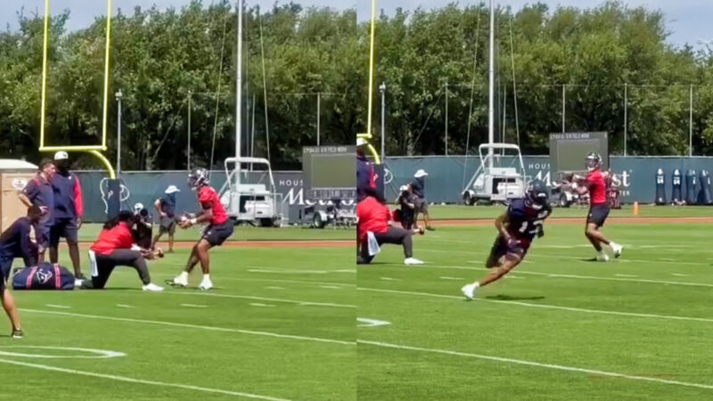 C.J. Stroud Already Dropping Dimes For The Texans At Mini Camp