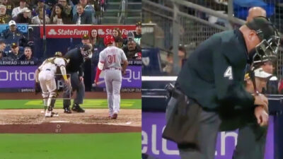 Umpire hit in groin during reds-Padres game