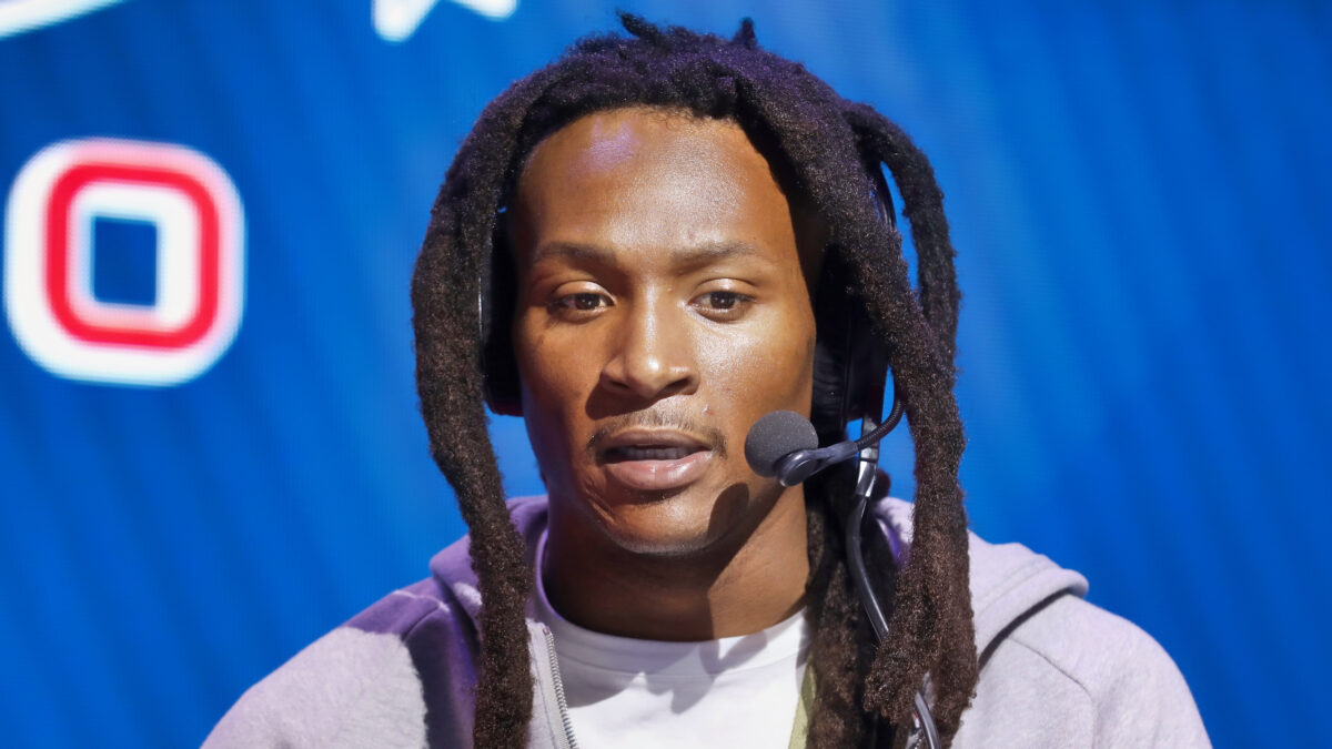 DeAndre Hopkins with headset on
