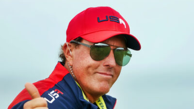 Phil Mickelson smiling