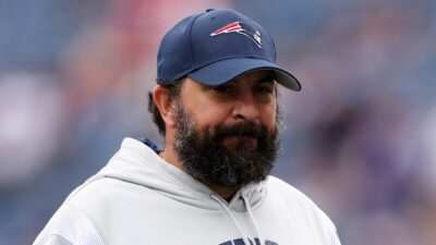 Matt Patricia in Patriots gear