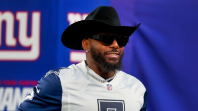 Dez Bryant in cowboy hat and jersey