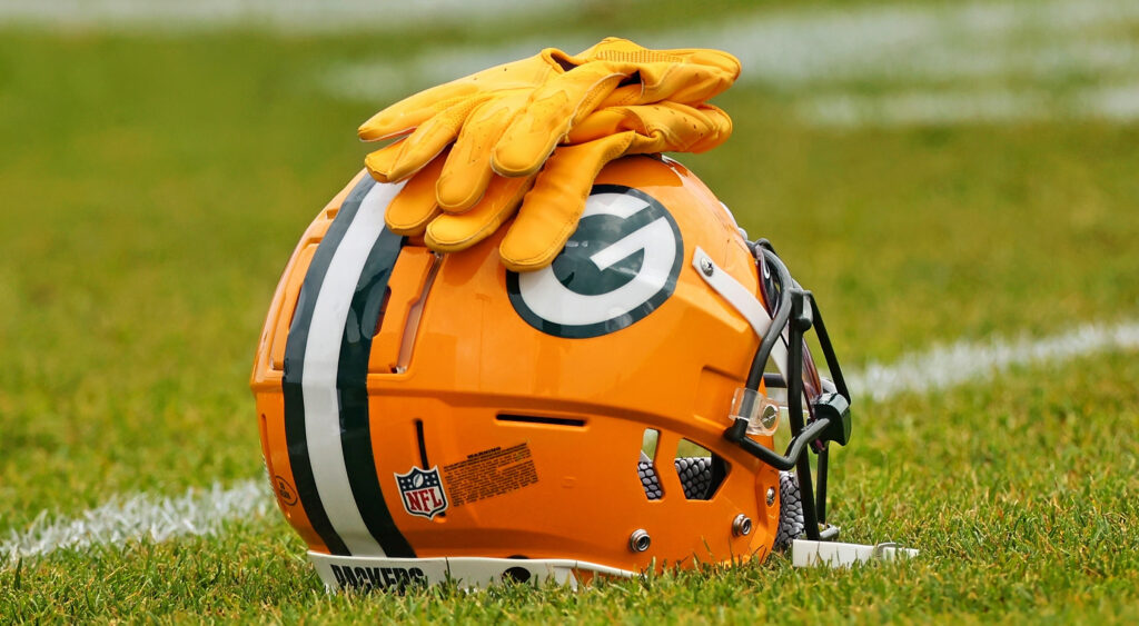 Green Bay Packers helmet shown at Don Hutson Center.