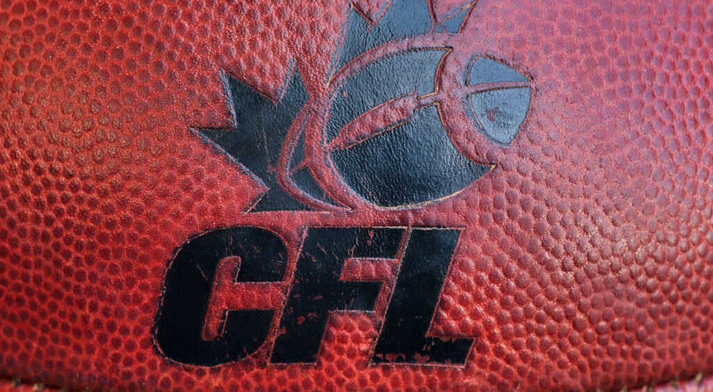 CFL logo on football.