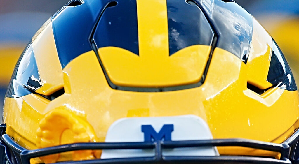 Michigan Wolverines helmet logo.
