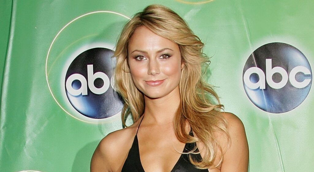 Stacy Keibler poses on the red carpet for an ABC event.
