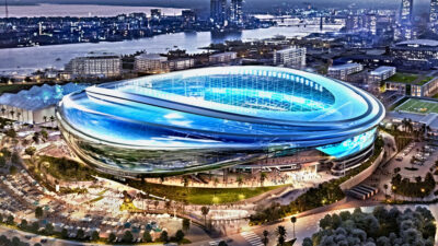Photo of rendering of new Jaguars football stadium