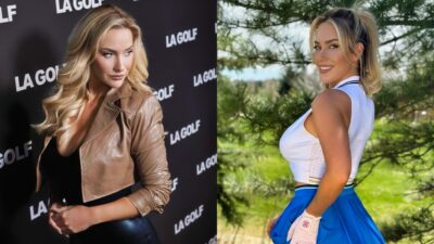 Photos of Paige Spiranac and at La Golf event and ont he golf course