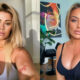Close-up photos of Paige VanZant and Mandy Rose