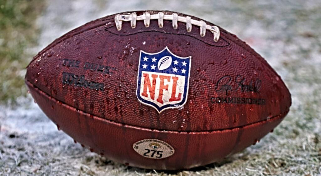 Football with NFL logo