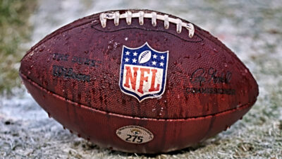 Football with NFL logo