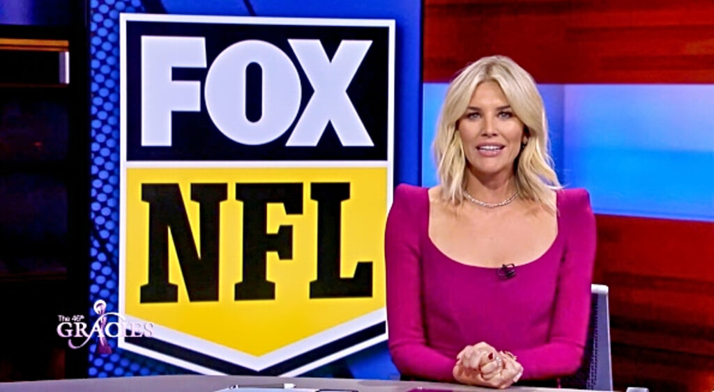 Charissa Thompson on FOX NFL set.