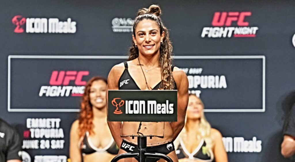 Tabatha Ricci weighing in for UFC fight