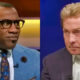 Shannon Sharpe and Skip Bayless in suits on undisputed