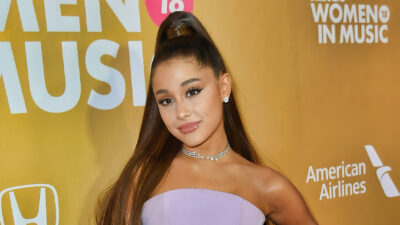 Ariana Grande poses as Billboard's 13th Annual Women In Music event