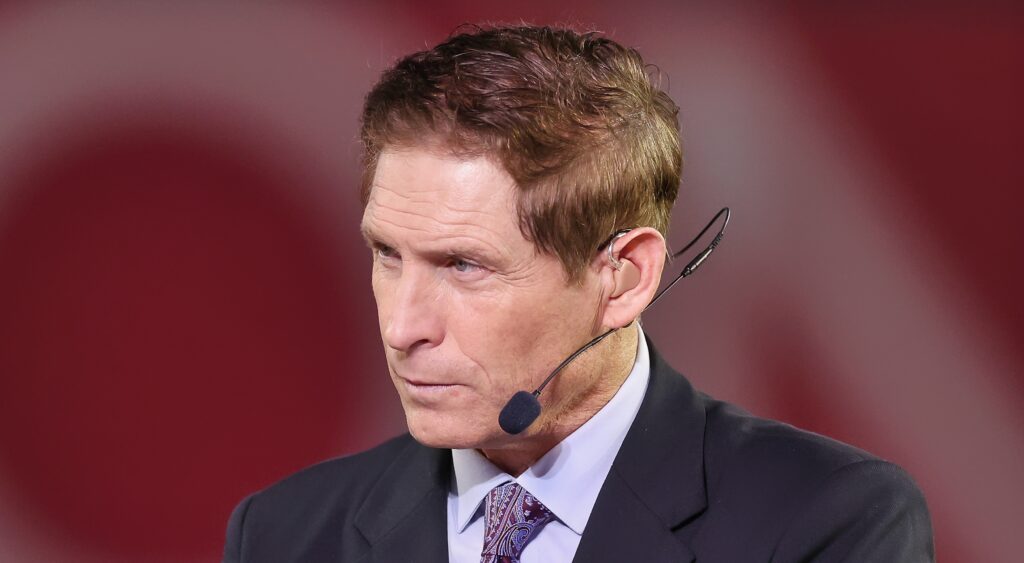 Steve Young with headset on