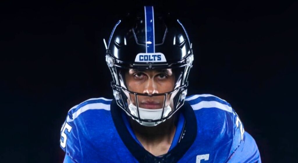Colts new uniform and helmet