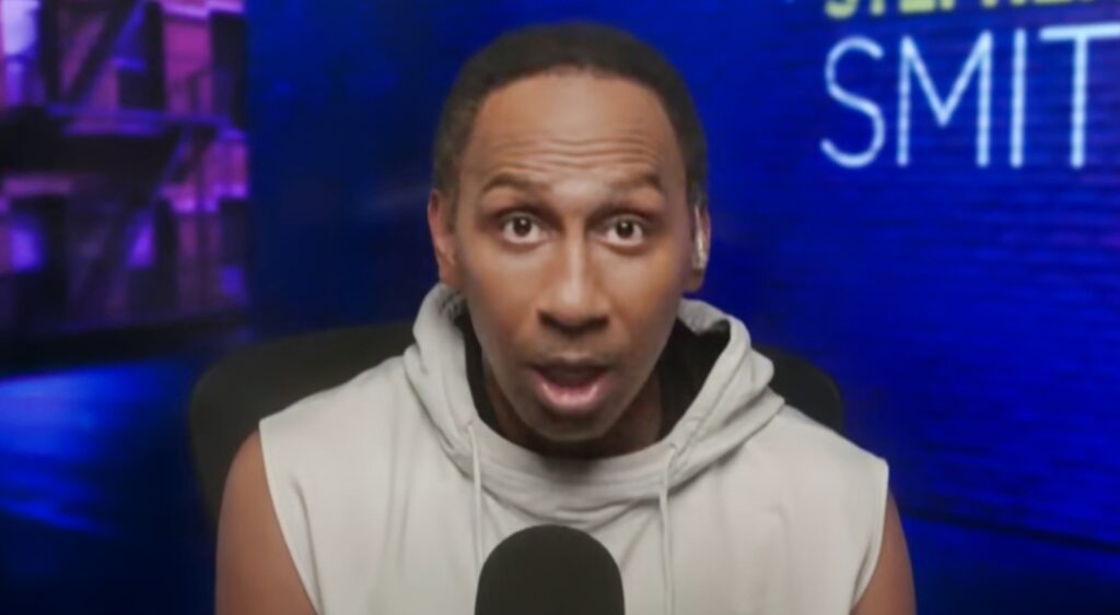 Stephen A. Smith in hoodie