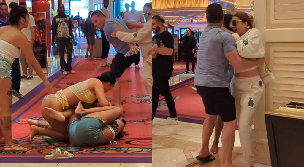 Women fighting at Las Vegas hotel