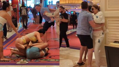 Women fighting at Las Vegas hotel