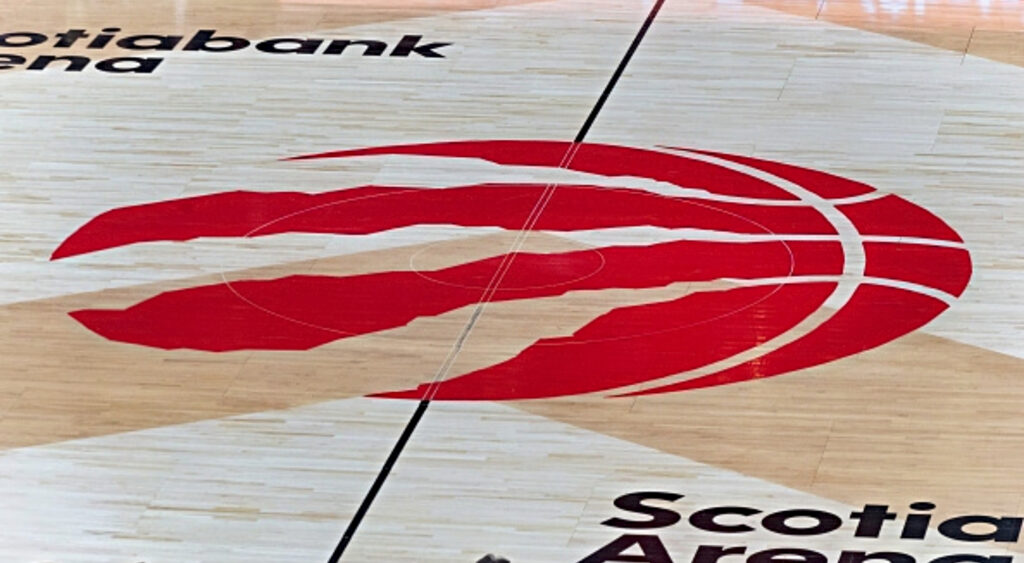 Toronto Raptors floor logo.
