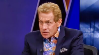 Skip Bayless in suit on Undisputed